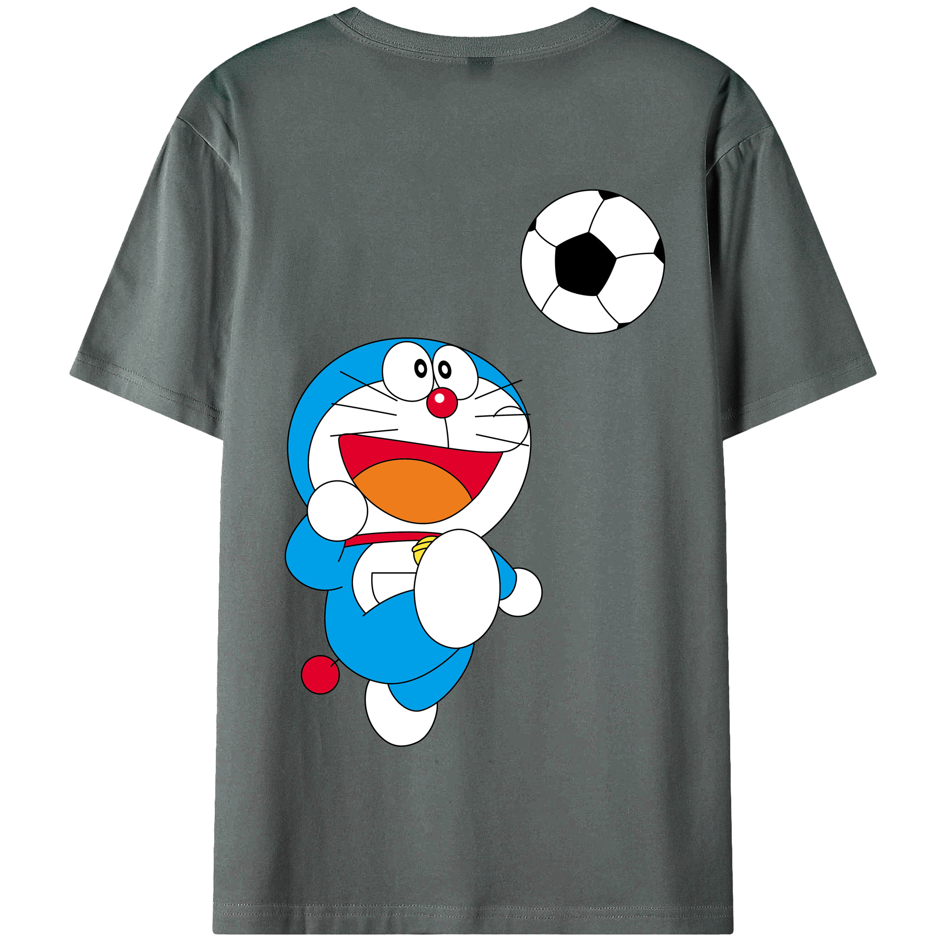 （画像用） ドラえもん Doraemon 綿100％半袖Tシャツ（背面プリント）